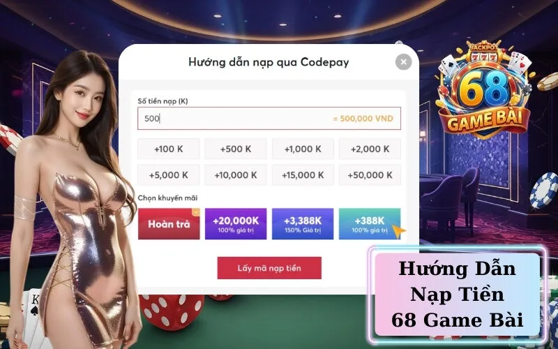 Hướng Dẫn Nạp Tiền 68 Game Bài